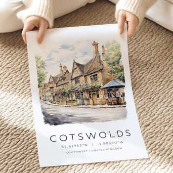Cotswolds England Travel Poster, 4 of 7