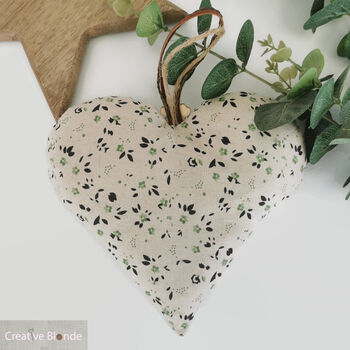Fabric Hanging Heart Decoration, Home Sweet Home, 12 of 12