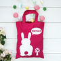 Personalised Bunny Rabbit Easter Children's Bag, thumbnail 2 of 4