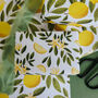 Lemon Blossom Gift Wrap – Elegant Citrus Wrapping Paper For Spring And Summer Gifting, thumbnail 2 of 5