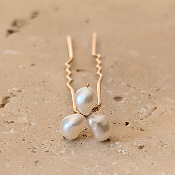 Lola Small Pearl Cluster Hair Pins, 2 of 3