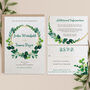 Foliage Seed Paper Wedding Invitations, thumbnail 1 of 3