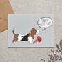 Basset Hound Mother's Day Card Dog Mum Card From The Dog, thumbnail 1 of 12