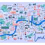 London Map Art Print, thumbnail 3 of 4