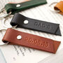 Hand Crafted Personalised Leather Flag Keyring, thumbnail 3 of 9