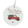 Personalised Merry Christmas Ceramic Ornament For Family, thumbnail 2 of 8