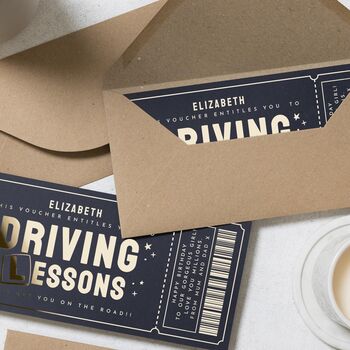 Personalised Scratch Reveal Driving Lessons Voucher, 5 of 8