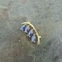 Bluebell Flower Brooch, Gold Tone, thumbnail 1 of 2