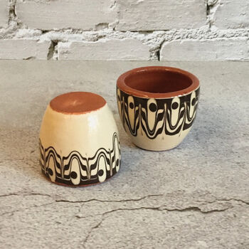 Stoneware Egg Cups Set In Sand Colour, 5 of 6