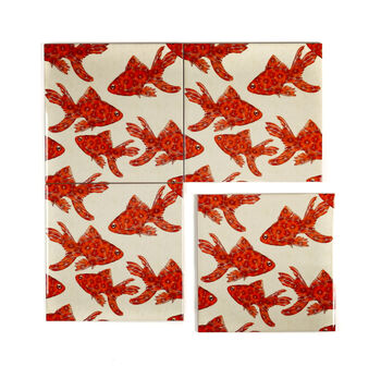 'Goldfish' Ceramic Tile, 2 of 11