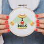 I Love Dogs Cross Stitch Kit, thumbnail 1 of 3