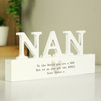 Personalised Heart Ornament For Nan, 3 of 3