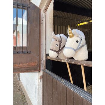 Choice Of Seven Soft Fabric Hobby Horses And Unicorns Also Swords, Shields And Crowns, 2 of 9