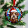 Welsh Terrier In Santa Hat Suncatcher Decoration, thumbnail 4 of 6