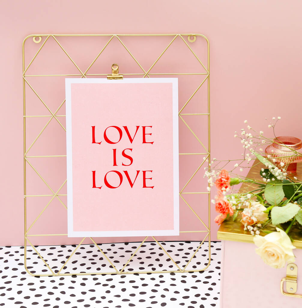 'Love Is Love' Typography Print, 1 of 2