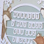 Personalised Woodland Birth Details Frame, thumbnail 4 of 4