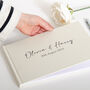 Personalised Linen Wedding Guest Book, thumbnail 6 of 9