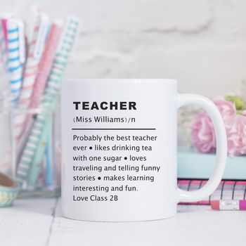 Personalised Definition Of A Teacher Mug, 2 of 3