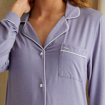 Bamboo Nightshirt In Lavender, 2 of 4