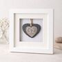 Silver Heart 25th Wedding Anniversary Gift Personalised For The Couple, thumbnail 5 of 8