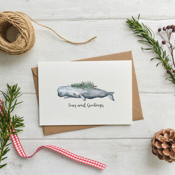 Whale Christmas Card Pack, 3 of 3