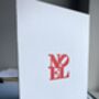 Noel Letterpress Hand Printed Christmas Card, thumbnail 2 of 4