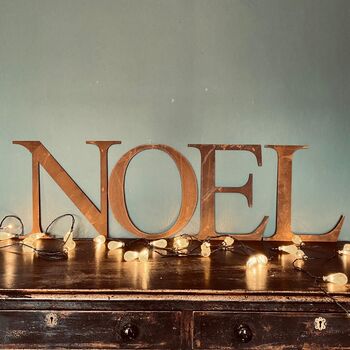 Noel Christmas Mantlepiece Fireplace Decoration Sign, 5 of 10