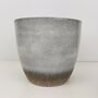 Semi Glazed Moon Grey Ceramic Indoor Plant Pots, thumbnail 1 of 3