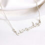 Personalised Sterling Silver Language Name Necklace, thumbnail 5 of 7