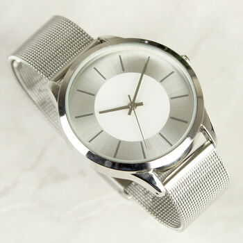 Personalised Silver Wrist Watch Gift Unisex, 9 of 9