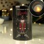 Personalised Xmas Nutcracker Smoked LED Candle, thumbnail 1 of 2