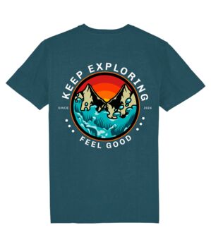 Keep Exploring Feel Good Unisex Graphic T Shirt, 10 of 12