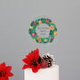 Christmas Wreath Cake Topper, thumbnail 1 of 6