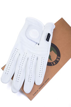 White Cabretta Leather High Quality Golf Glove, 5 of 8