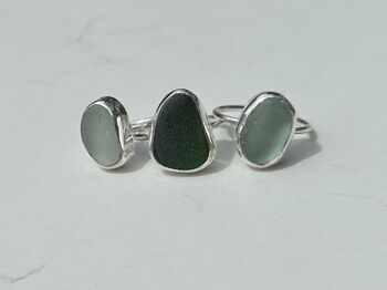 Statement Sea Glass Ring, 9 of 12