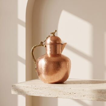 Heavy Duty Solid Copper Jug With Brass Handle, 8 of 8