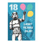 Original Stormtrooper 18th Birthday Card, thumbnail 2 of 3