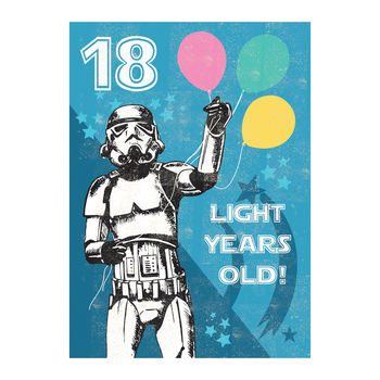 Original Stormtrooper 18th Birthday Card, 2 of 3