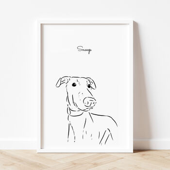 Personalised Pet Line Drawing Print, 10 of 10