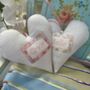 Personalised Ditsy Linen Name Heart, thumbnail 9 of 10