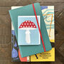 Mini Mushroom Greetings Card, thumbnail 1 of 5