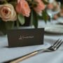 Wedding Table Personalised Guests Place Card Real Metallic Foil, thumbnail 8 of 9