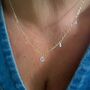 Pear Diamond Waterdall Five Dangle Necklace, thumbnail 1 of 5