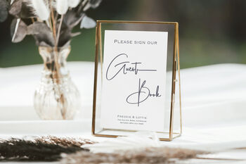 Personalised Guest Book Wedding Sign, 3 of 3