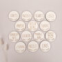 Personalised Wooden Storage Labels Circle Shape, thumbnail 8 of 8