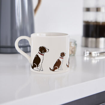 Liver And White Springer Spaniel Cufflinks Personalised Dog Lover Gift, 6 of 11