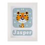 Personalised Childrens Tiger Clock, thumbnail 7 of 10