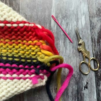 Merino Wool Dream Hat Diy Knitting Kit, 2 of 5