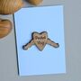 'Pocket Hug' Wooden Token And Card, thumbnail 1 of 2