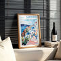 Santorini Tavel Inspired Poster, thumbnail 7 of 9